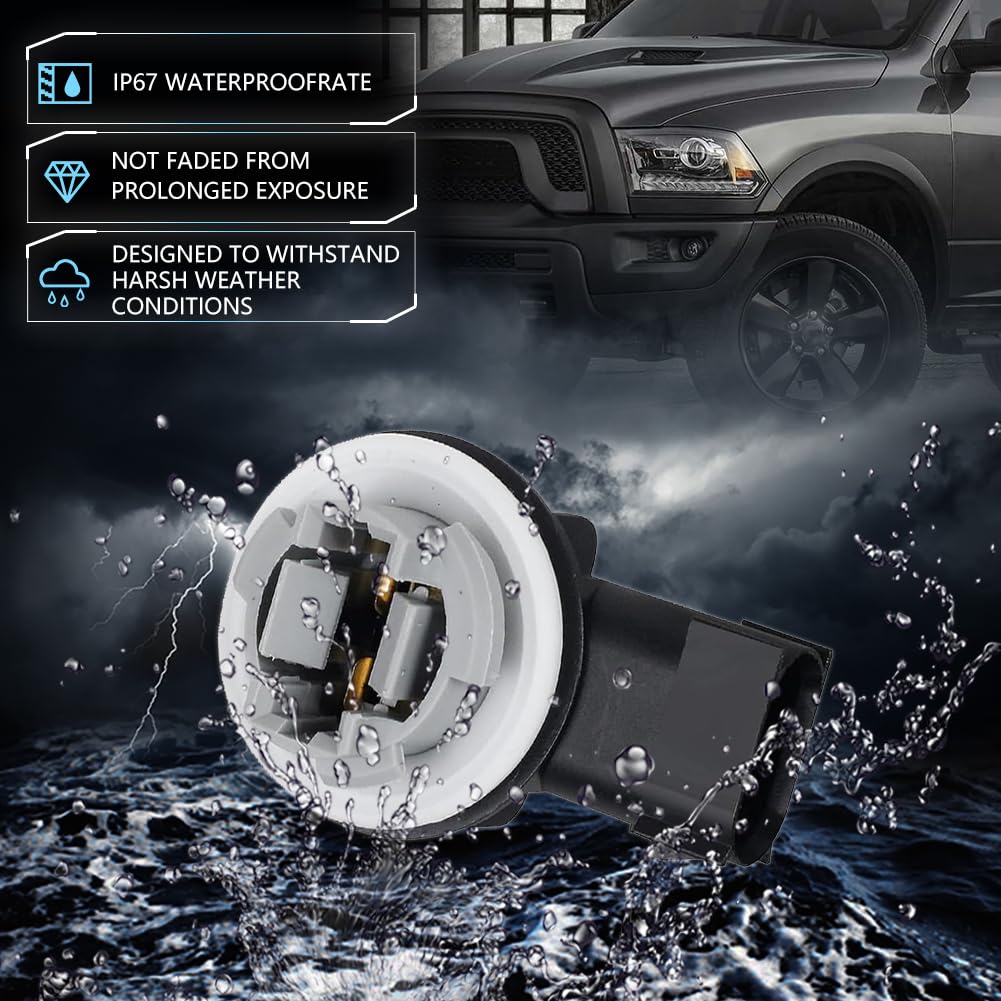 X AUTOHAUX Lot De 2 Douilles De Feux Arrière 68226719AA Pour Dodge Pour Ram 1500 2009-2020 Pour Dodge 2500 3500 2010-2020