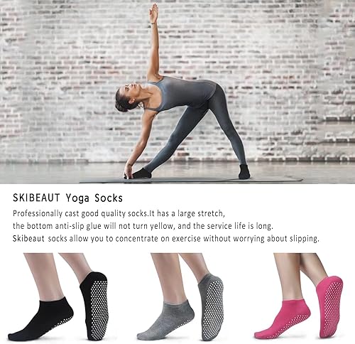 Miniatura 6 de Calcetines antideslizantes para pilates, ballet, yoga, para mujer