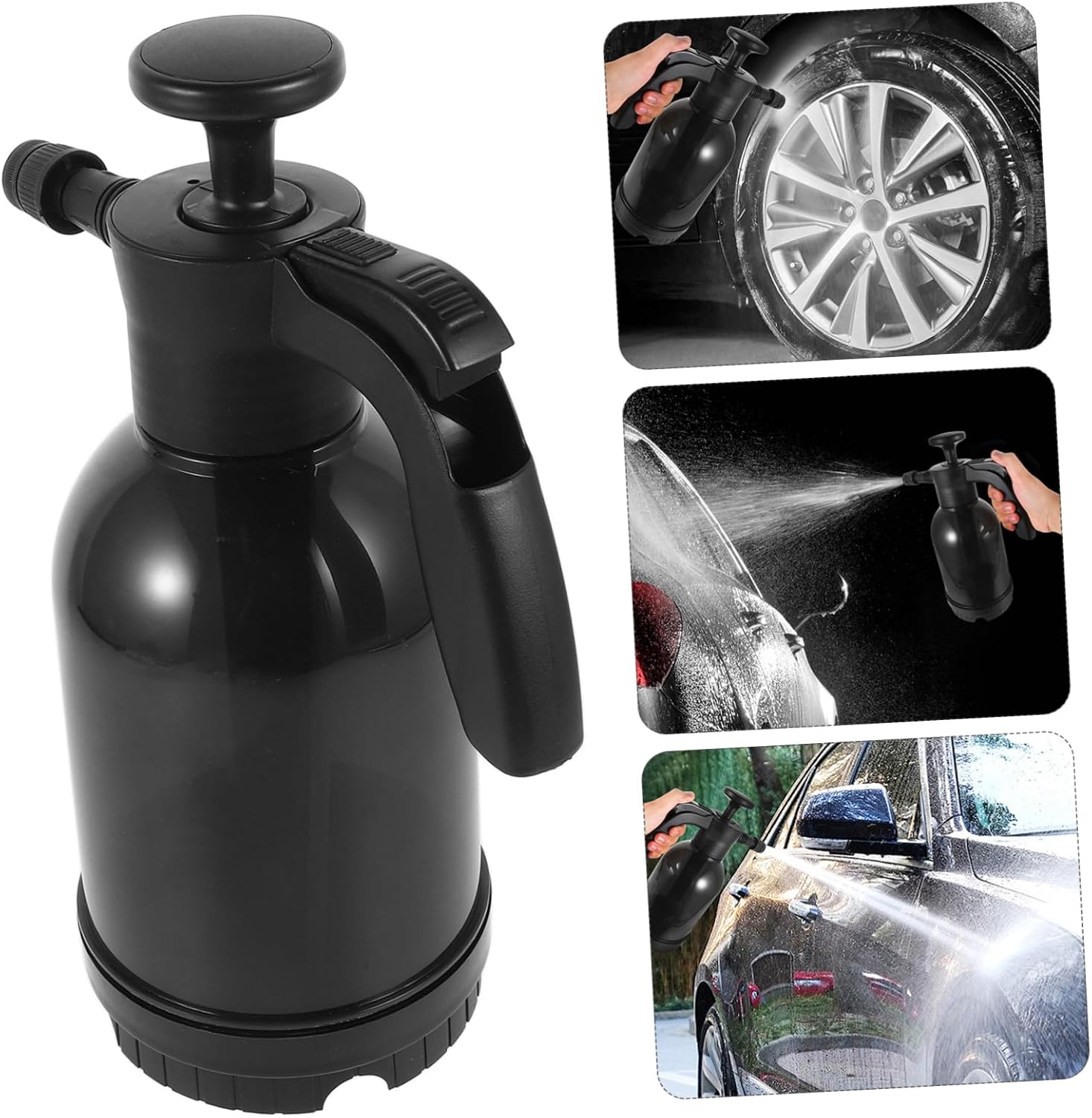 STOBAZA 2l Foam Spray Bottle High Pressure Garden Hose Attachment for Car Wash Foam Sprayer