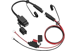 MICTUNING SAE to USB Cable Adapter: Waterproof, Rapid-Charging USB Port for Vehicles