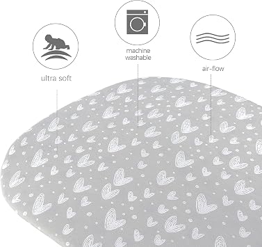 Bassinet Mattress Pad Covers and Sheets for 4moms Mamaroo Sleep Bassinet