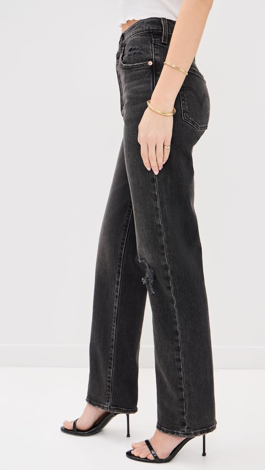 Levi's Womens Ribcage Full Length Jeans - Image 4