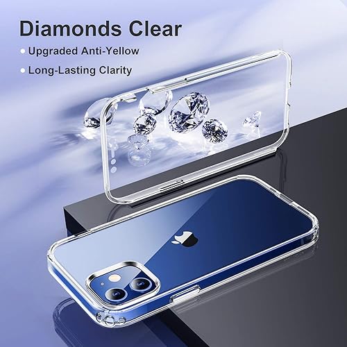 Miniatura 740 de Diaclara - Funda diseñada para iPhone 14 Pro Max, resistente, de cuerpo completo, con protector de pantalla sensible al tacto y antiarañazos + Blanco