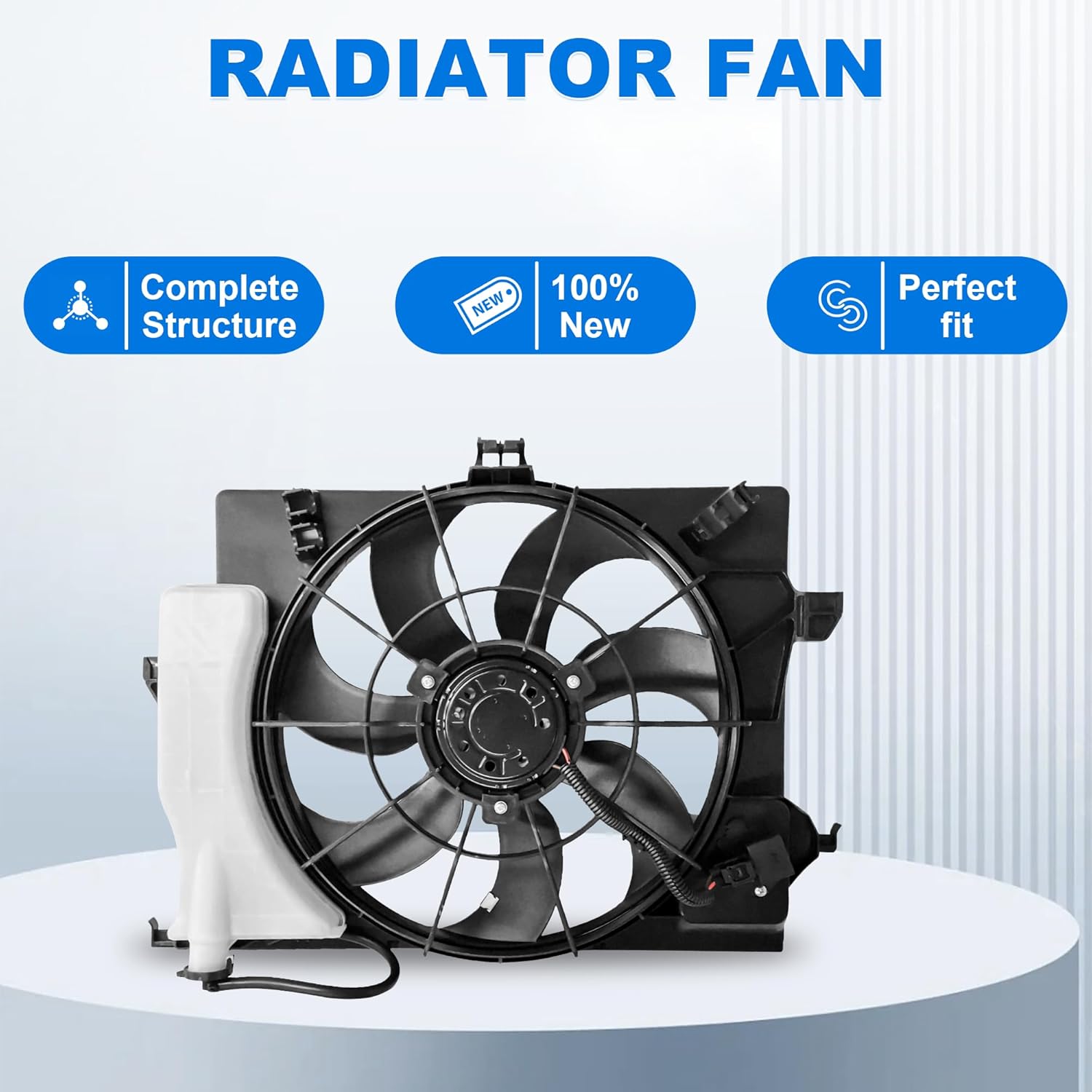 Radiator Cooling Fan for 2012-2015 Hyundai Accent Veloster for 2012-2013 Kia Rio 620-442
