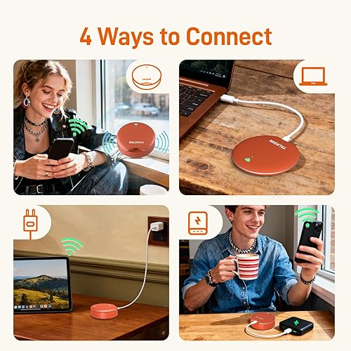 Miniatura 8 de Hotspot móvil UFO con 1 GB de datos por mes, dispositivo de punto de acceso WiFi 4G LTE de bolsillo portátil, compatible con AT&T, T-Mobile, Verizon
