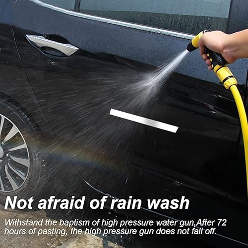 Miniatura 3 de Tiras reflectantes de automóvil de 0.4 x 197 pulgadas para llantas de carrocería, divertidas calcomanías de advertencia de seguridad, cinta