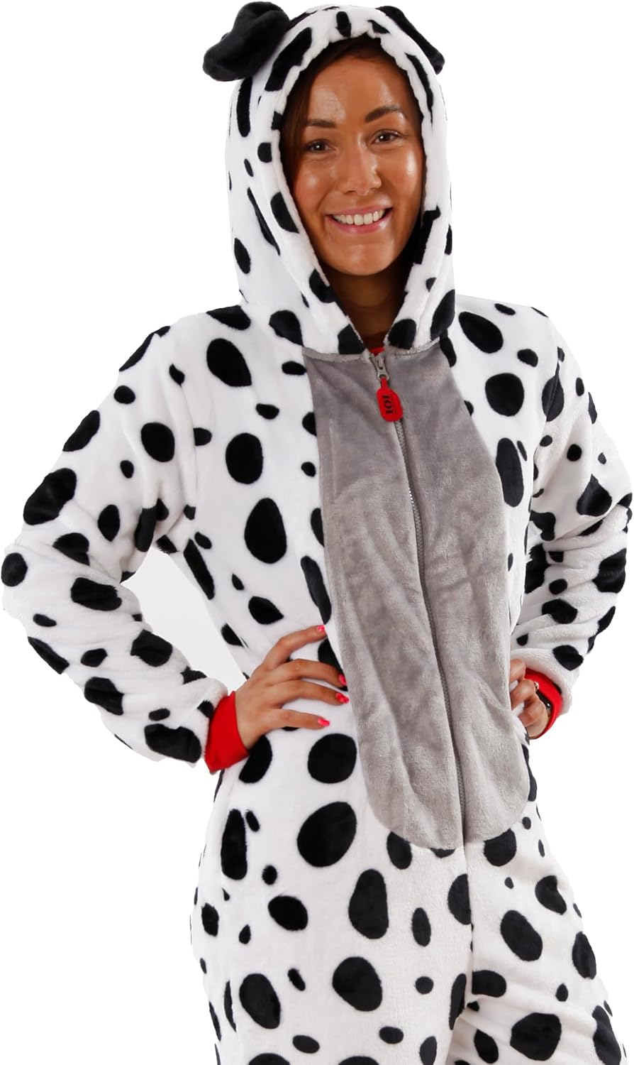 Disney Onesie Adult | 101 Dalmatians Onesie For Women | Womens Pajamas | 101 Dalmatians Merchandise