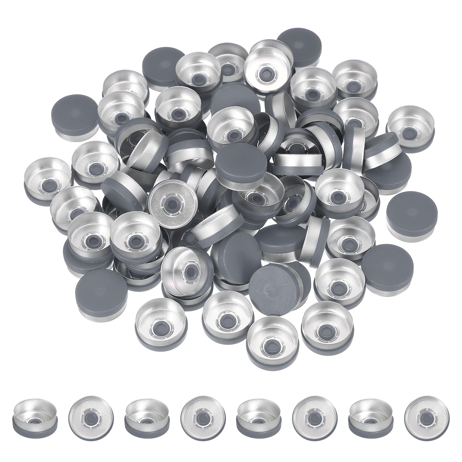 PATIKIL 20mm Aluminum Plastic Vial Top Caps Seals 250 Pcs Green — Amazon image 13