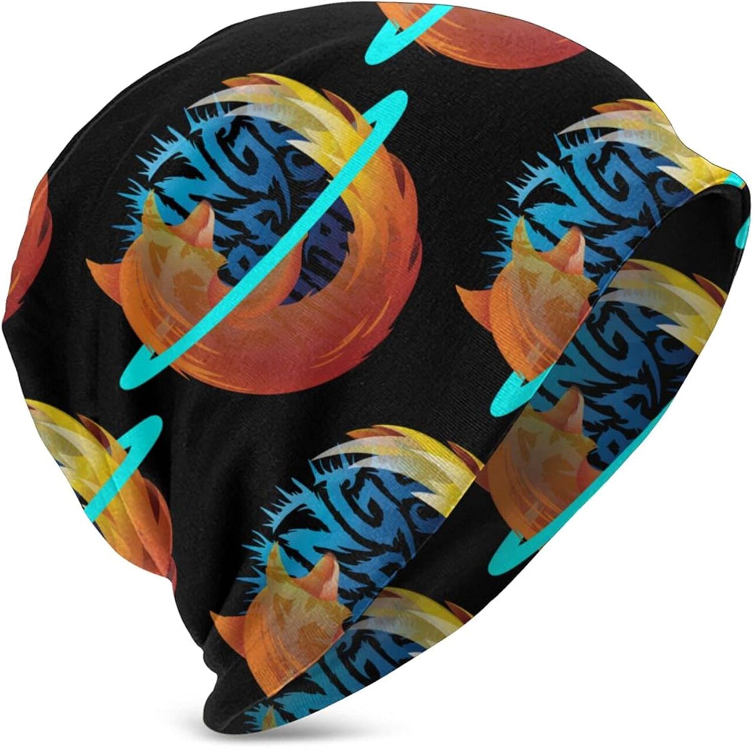 Carulest Rings of Saturn Hat Children Unisex Knitted Hat Casual Beanie