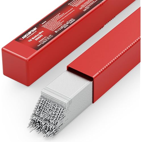 ARCCAPTAIN ER4043 Aluminum TIG Welding Rod, 3/32" x 16" 5LB | Excellent Fluidity, Low Crack Sensitivity & Smooth Bead Appearance for Precision Aluminum TIG Welding