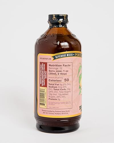 Miniatura 7 de Portland Syrups - Jarabe tónico de pomelo, para hacer deliciosos cócteles, cócteles sin alcohol, té, refrescos, bebidas de café y más, 12 onzas con