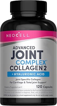 NeoCell Joint Complex Supplement | 120 Capsules | Plus Hyaluronic Acid | Collagen Type II | Advanced Formula