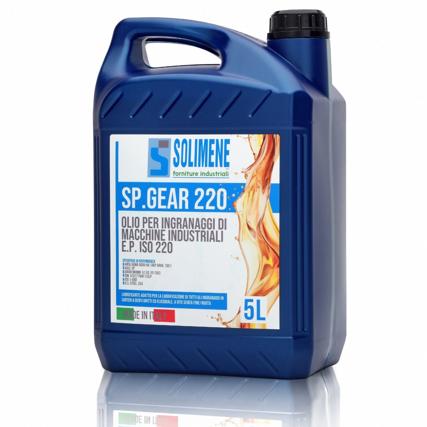 OLIO EP 220 GR PER RIDUTTORI E INGRANAGGI ALTA QUALITÀ - 5 L