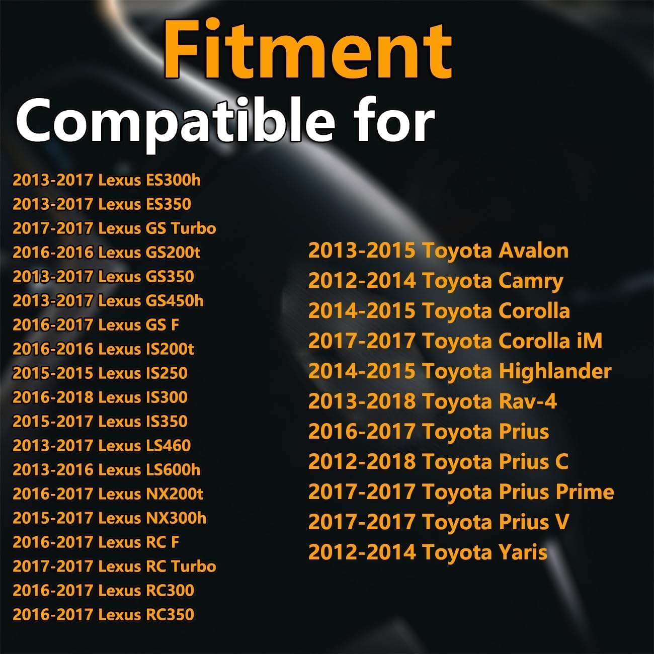 42607-06020 Programmed Tire Pressure Monitoring System (TPMS) Sensor Compatible with Avalon Camry Corolla RAV4 ES300h ES350 IS300 RC300 315 MHz Set of 4