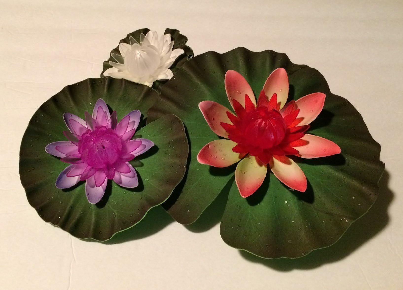 Imagine Golden Pond Decorative Floating Lily Pad Lights - Perfect for Ponds, Water Gardens, Swimming Pools and Centerpieces