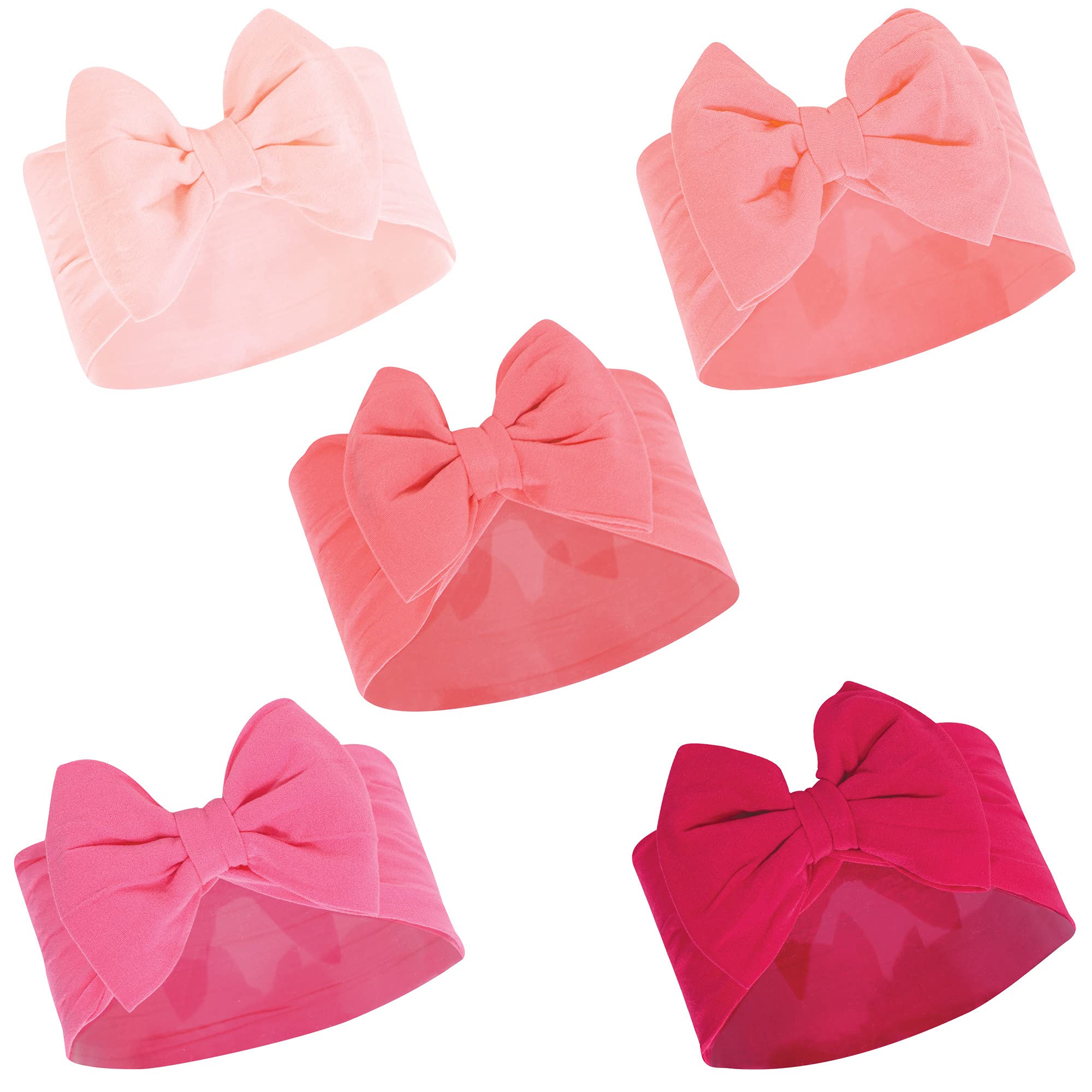 Hudson Baby Cotton and Synthetic Headbands, Size 0-24 Months