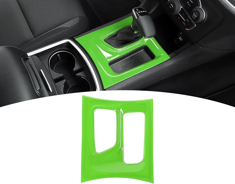 Moldura de acabamento do painel do câmbio verde para Dodge Charger 2015–2023 PDKLIN