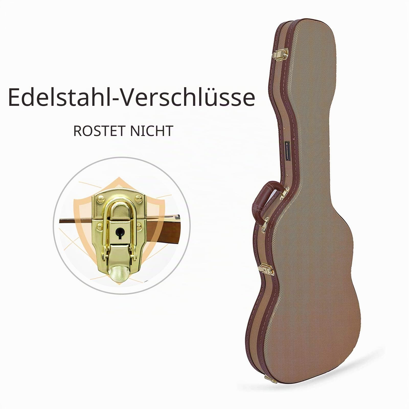 Crossrock E-Gitarrenkoffer für Telecaster/Stratocaster – Vinyl Tweed (CRW620STTW)