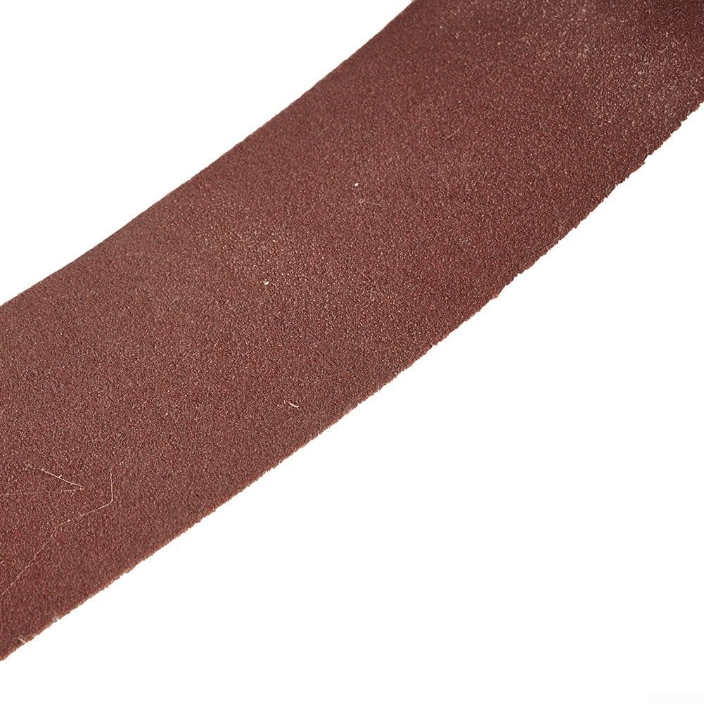 Nastri abrasivi in ossido di alluminio, 40 mm x 680 mm, varie grane per una macinazione efficace di legno e acciaio inossidabile, 10 pezzi