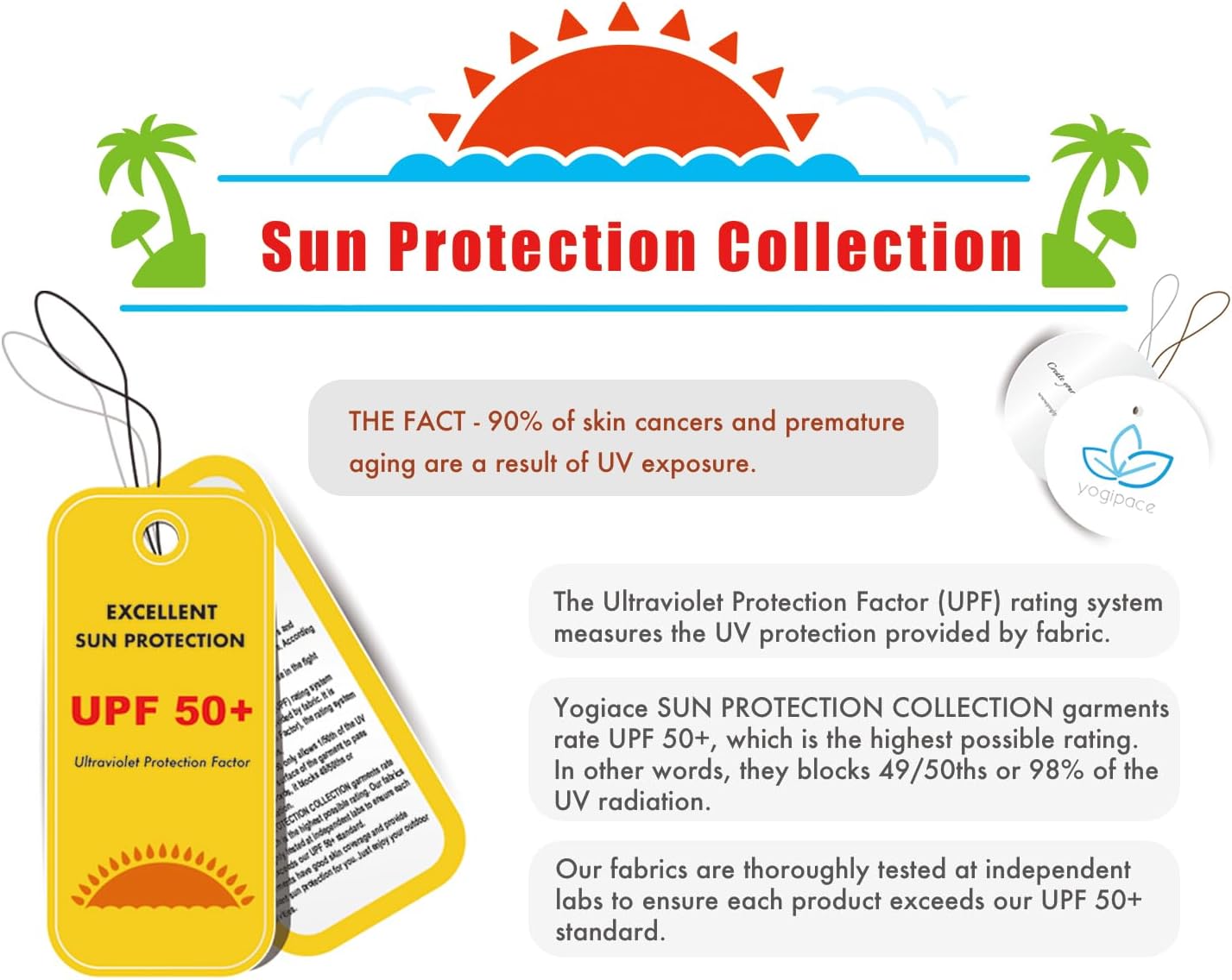 Yogipace,Zip Pockets,Women's Petite/Regular/Tall UPF 50+ Wide Leg Travel Pants Casual Pant - Image 4