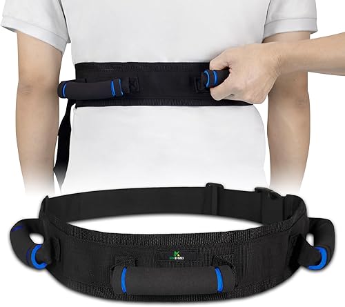 Cinturón de marcha para personas mayores, cinturón de transferencia con asas, cinturón de seguridad para cinturones de elevación de ancianos,