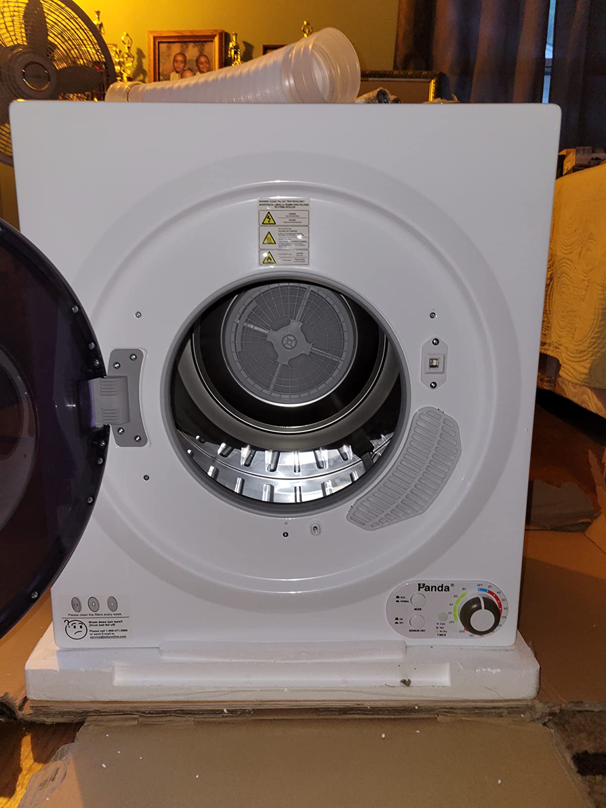 27/mo Finance Panda Portable Compact Laundry Dryer, 3.5 cu.ft, Black