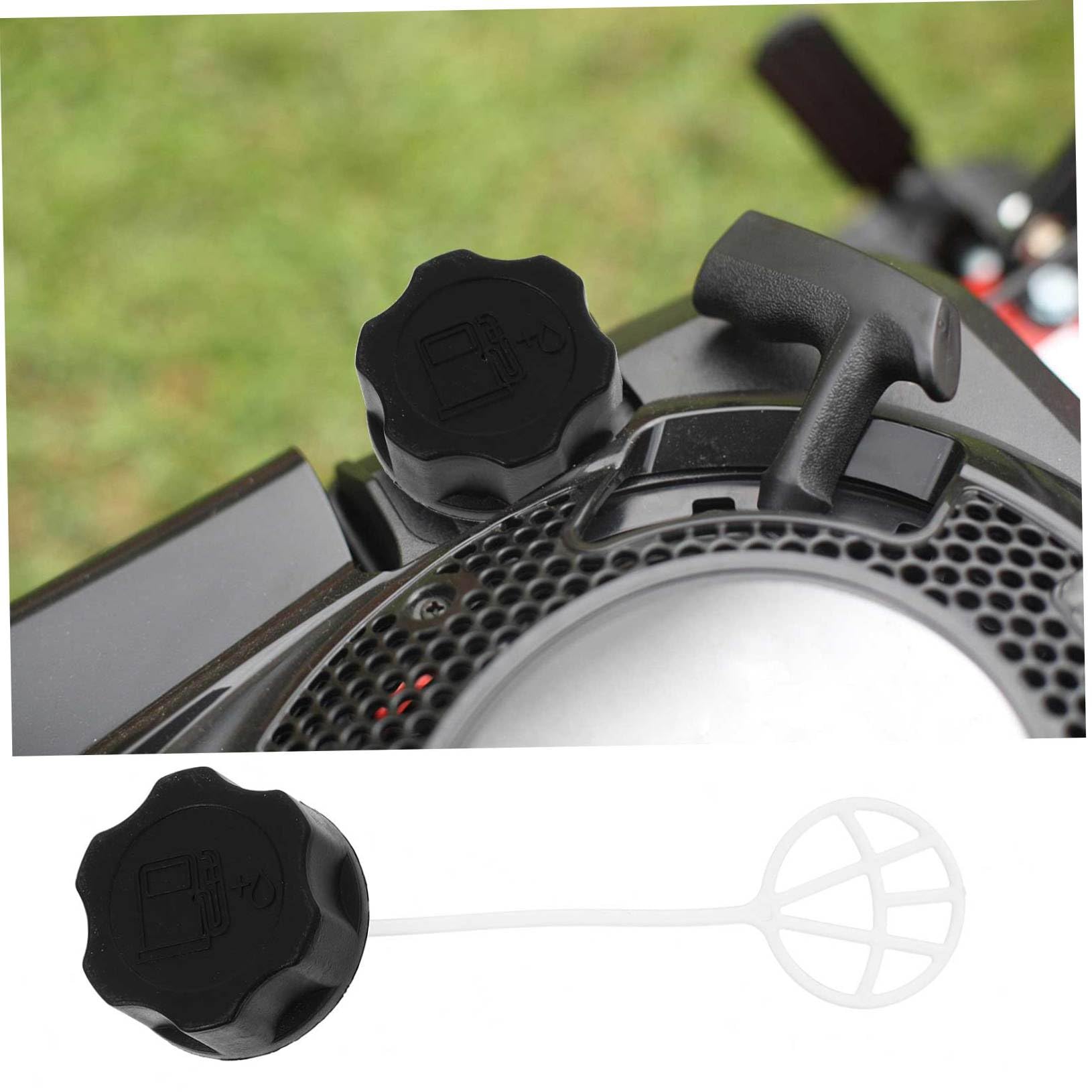 ORFOFE Tapón de Depósito de Combustible para Desbrozadora Recortadora Cortacésped Compatible con Motosierra Accesorios de Jardín Negro Resistente