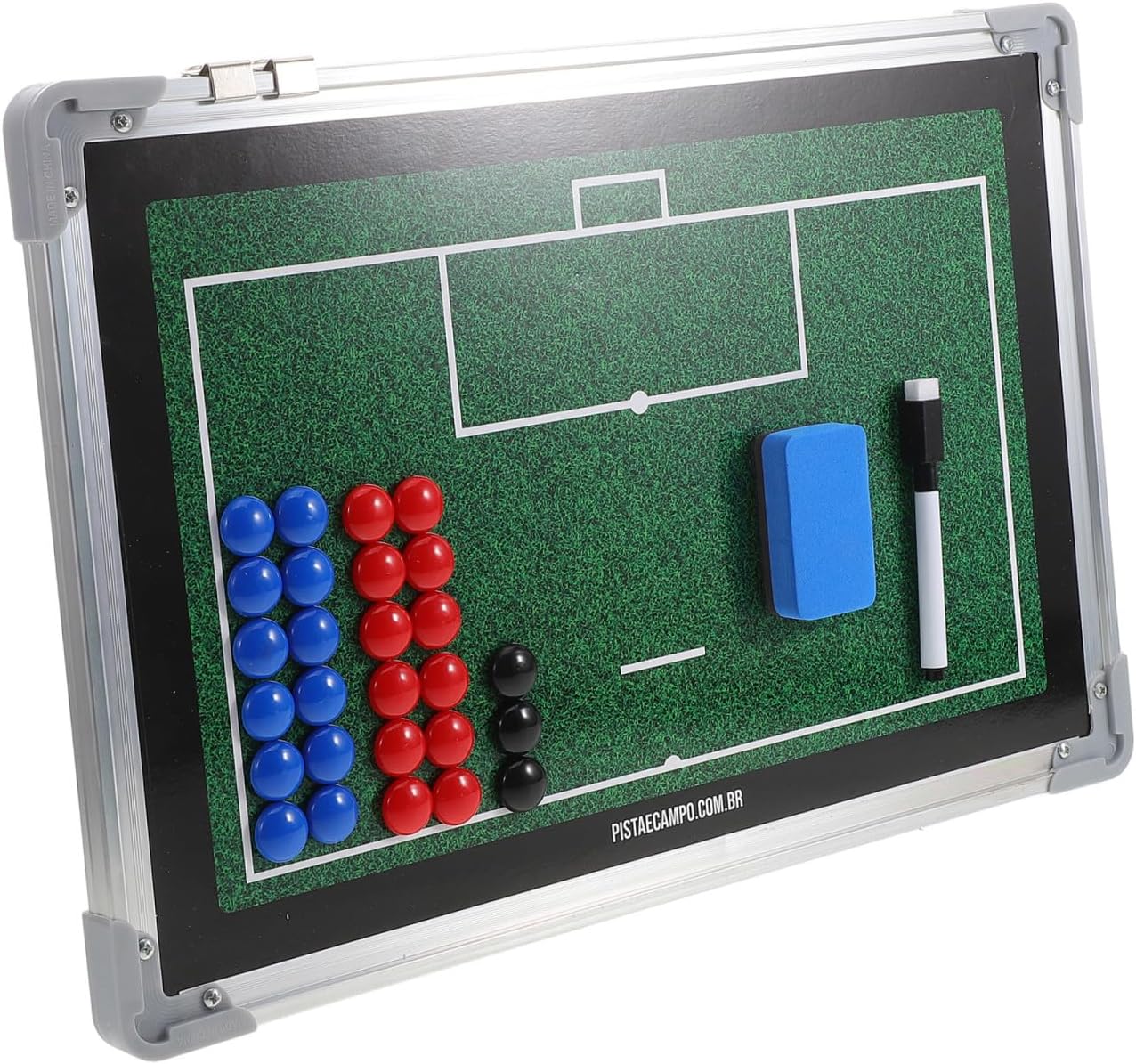 FUOYLOO Football Coaching Board Magnetic Aluminum Soccer Training Whiteboard with Dry Erase Marker for Coaches, Portable Sports Ball Strategy Board for Field Planning and Team Lineup