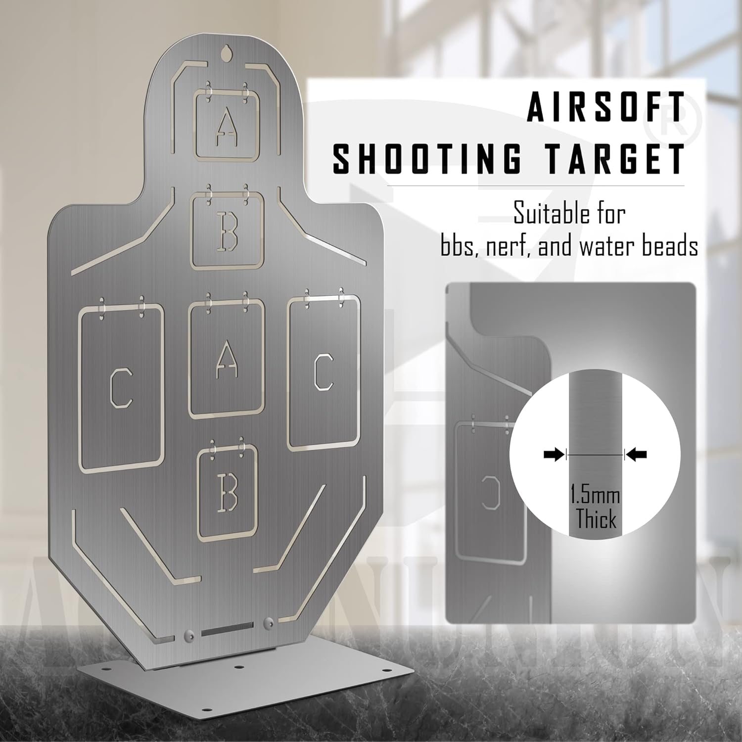 ACTIONUNION Airsoft Target All Metal Shooting Target