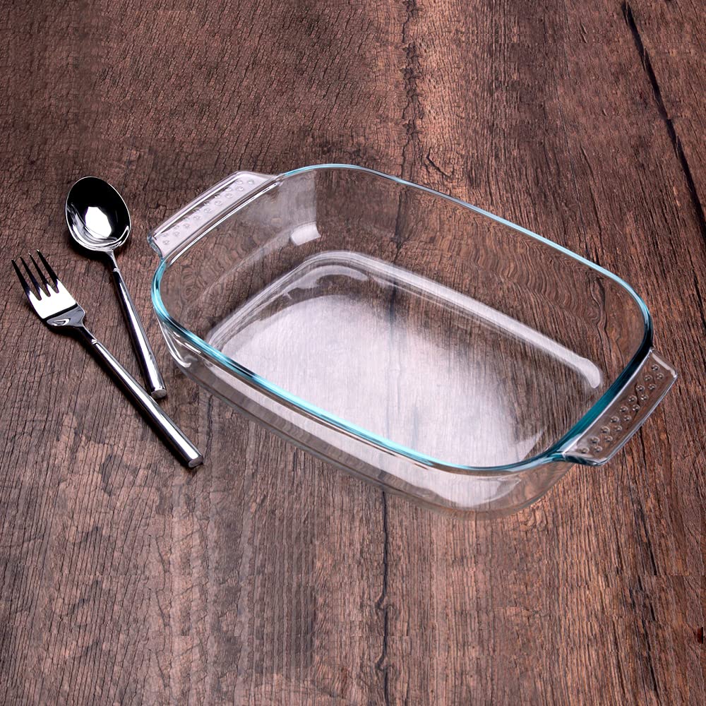 Backformen-Set aus gehärtetem Glas, klar, Auflaufform für Backofen, spülmaschinengeeignet