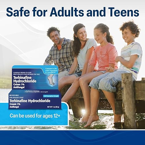 Miniatura 5 de TARO Crema antifúngica de clorhidrato de terbinafina al 1% - Crema para pies de atletas extra fuerte, alivia la picazón y el ardor, cura la mayoría