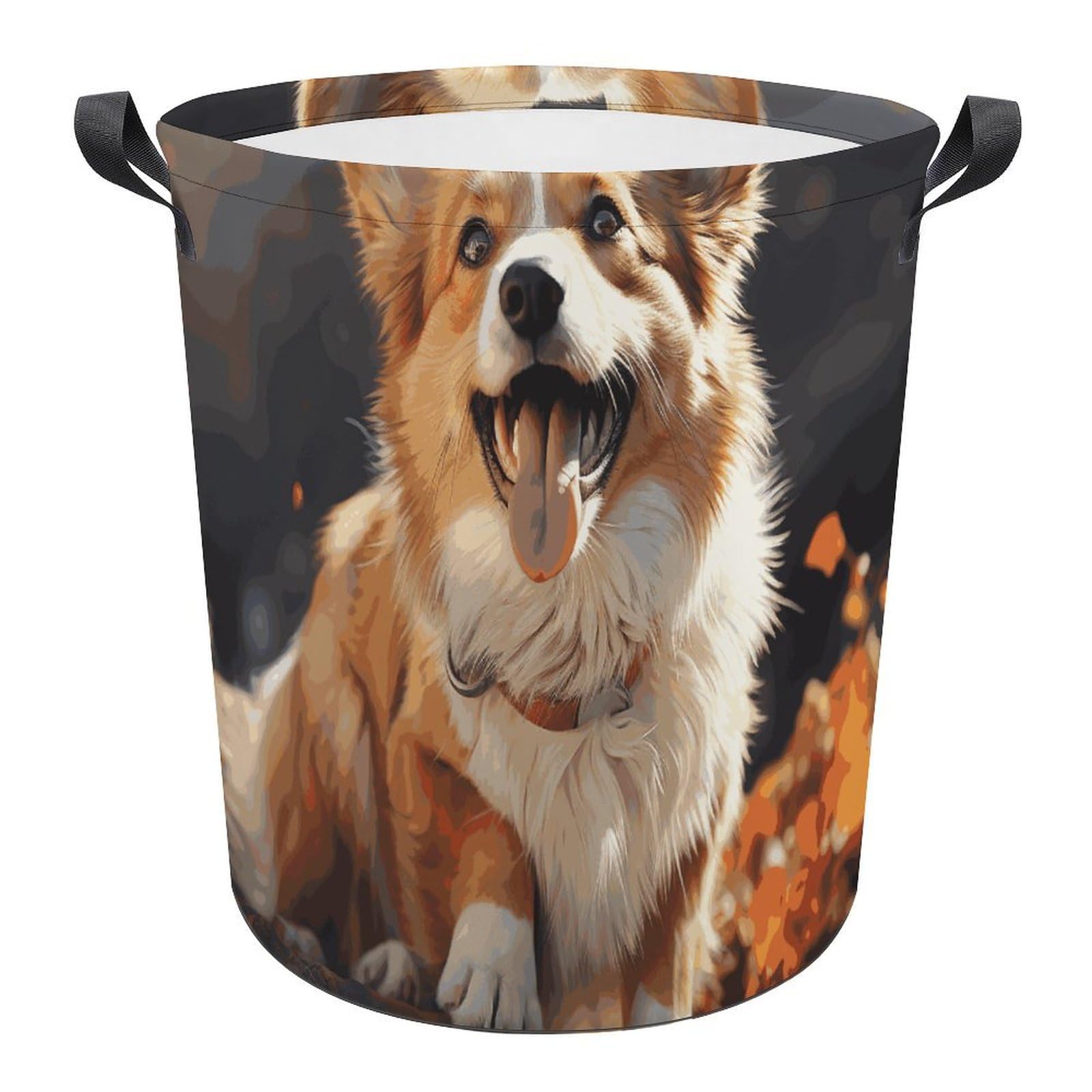 Grand panier de rangement pliable pour linge humide et salon