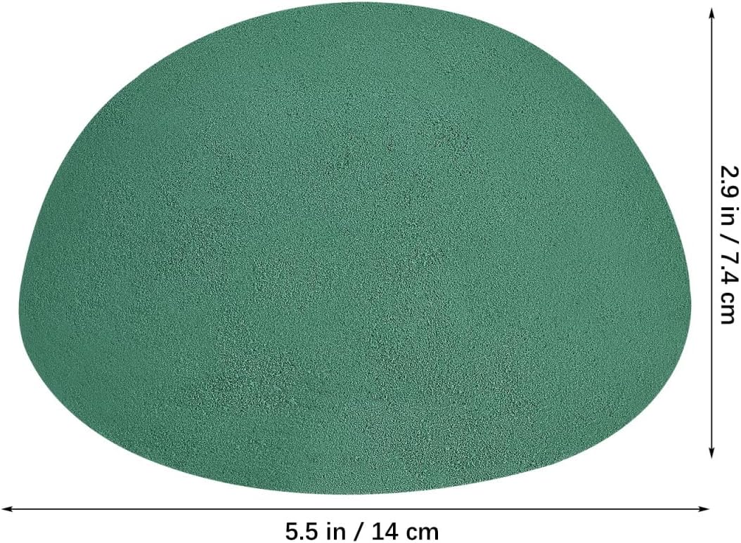 DOITOOL Floral Foam Half Sphere 5.51X2.91In Water Absorbing Dry Foam Ball for Wedding Centerpieces Artificial and Fresh Flower Arrangements Craft Supplies