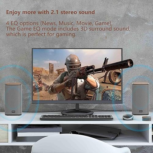Miniatura 4 de KEiiD 2.1 Bluetooth Computer Speakers with Wireless Subwoofer and Wireless Touchpad for Desktop Laptop Pc Stereo Gaming Speakers, 4 EQ Modes,