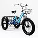 大人のペダル自転車 20 インチ太いタイヤ三輪車 7 速調整可能なバイク バスケット人力トライク アウトドア ショッピングの毎日に乗