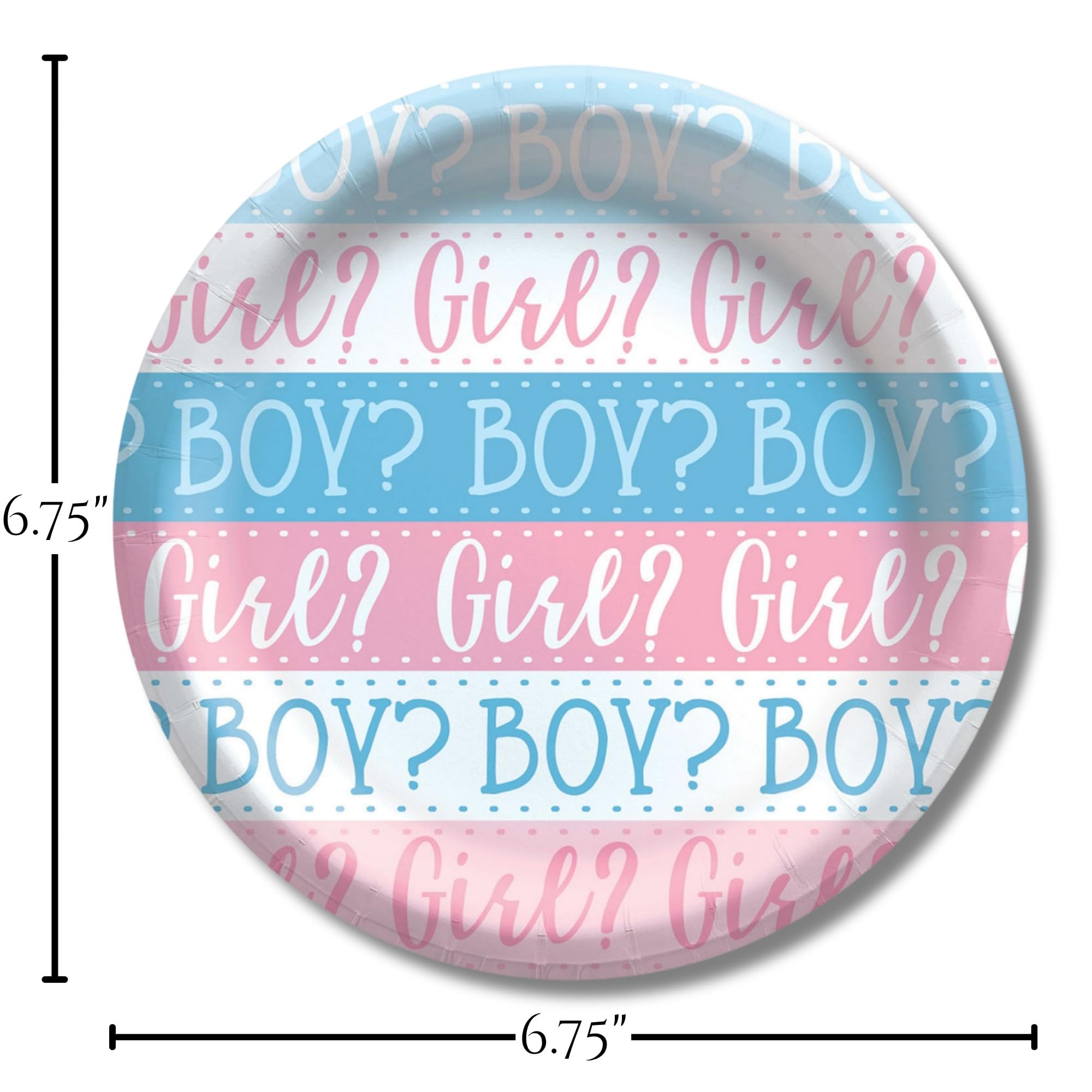 Baby Shower Género Reveal Party Platos de papel de acuarela rosa y azul y servilletas de almuerzo (sirve 16)