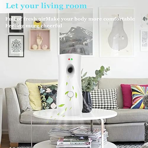 Miniatura 5 de BINEDHEI Dispensador automático de fragancias para pared, ambientador en aerosol para hoteles, hogar, interiores, oficinas, escuelas, restaurantes,