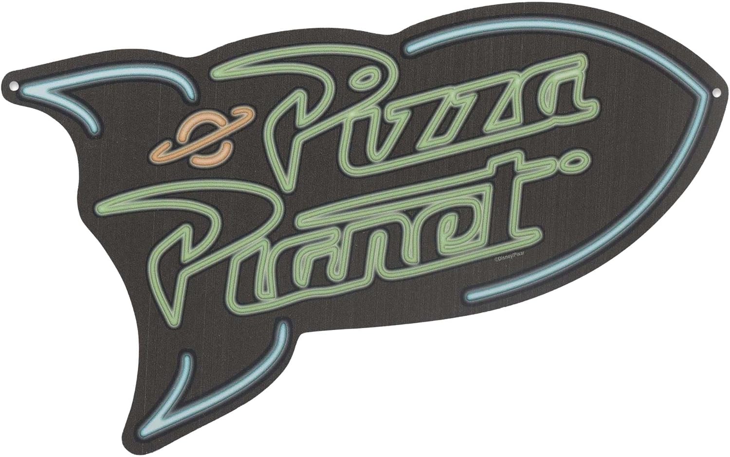 Disney Pixar Toy Story Pizza Planet Metal Wall Decor - Fun Pizza Planet Sign for Kids' Bedroom or Game Room
