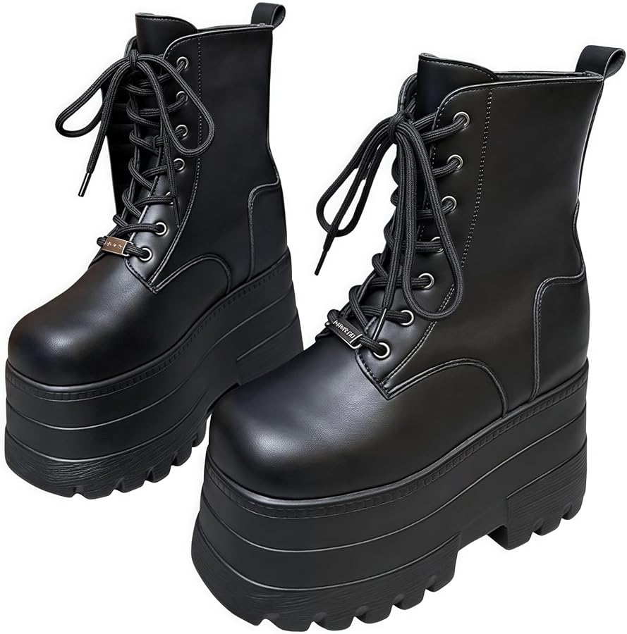 Amazon | [NOKIJP] 厚底ブーツ レディース 19cm 靴 シークレットブーツ