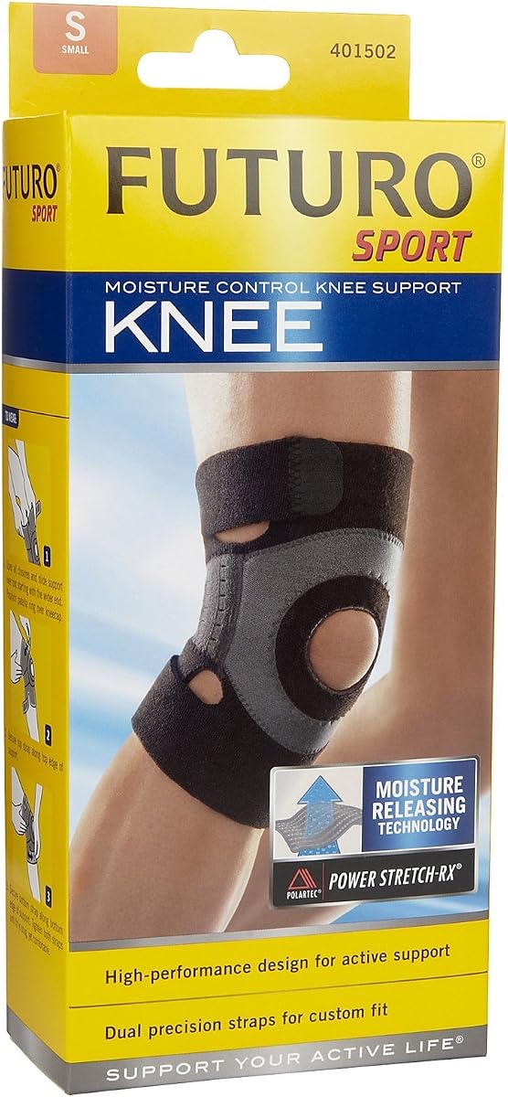 Futuro Sport Moisture ControlKnee Support, Small (13 to 15-Inch)