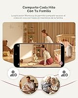 Vista 7 de Momcozy Monitor de bebé inteligente WiFi con cámara y audio, pantalla 1080P de 5 pulgadas con montaje en pared, detección de movimiento y llanto