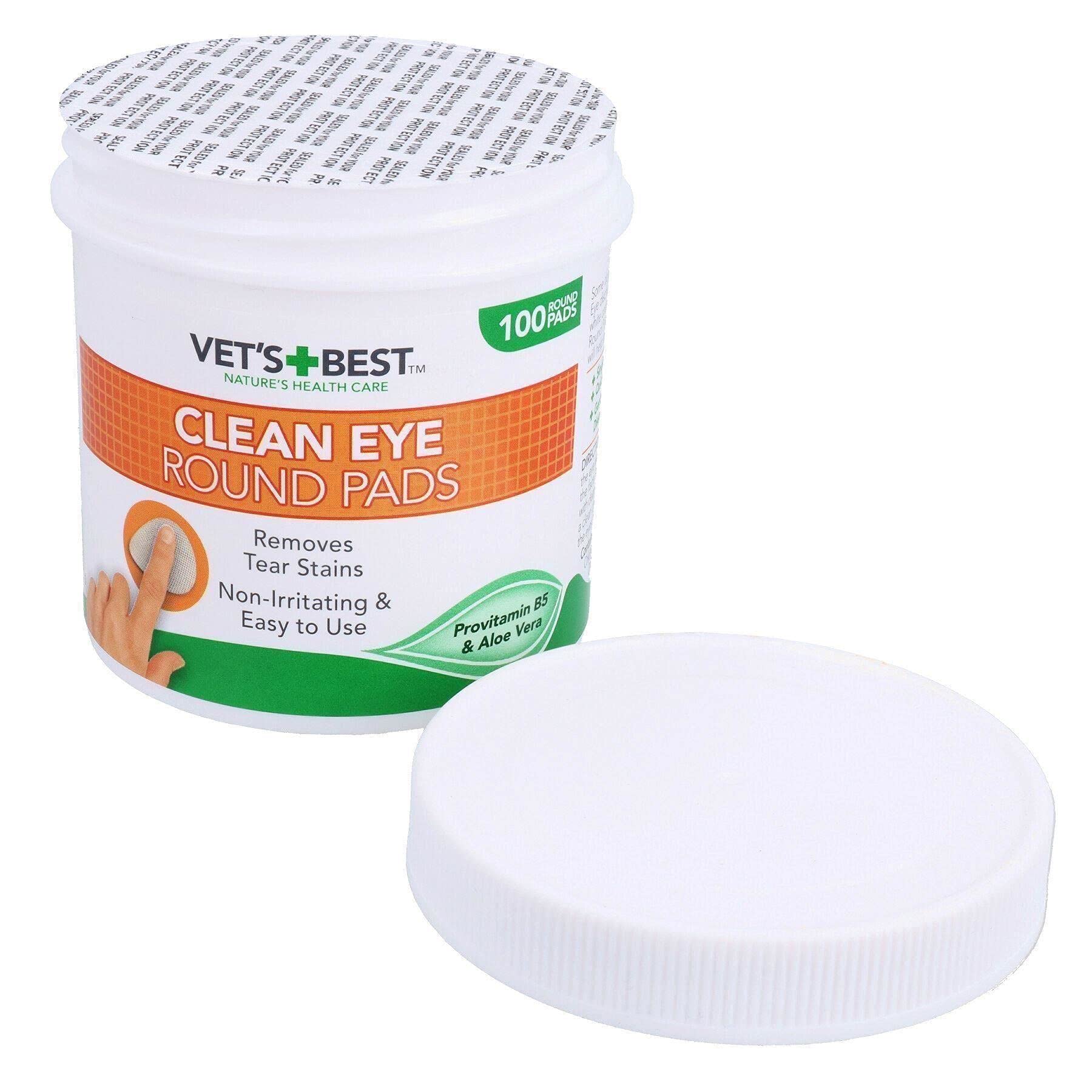 AB Tools Lot de 600 lingettes rondes pour nettoyer les yeux de chien et chiot