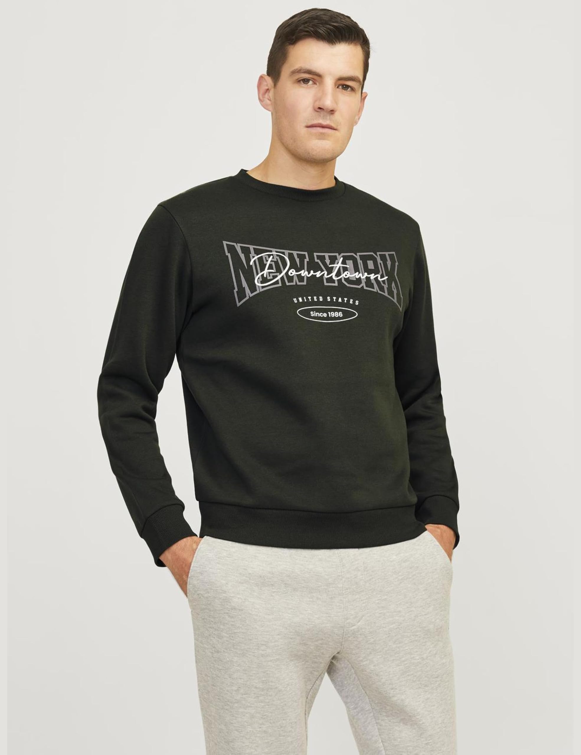 JJ Rebel Jrebnewyork Sudadera Hombre Cuello Redondo Pack de 1