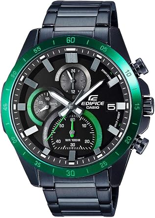 Casio Edifice Edifice Chronograph Quartz Mens Wristwatch, EFR-571DC-1AVUDF Mens Watch & Microfiber Cloth, 5.1 x 5.1 inches 13 x 13 cm