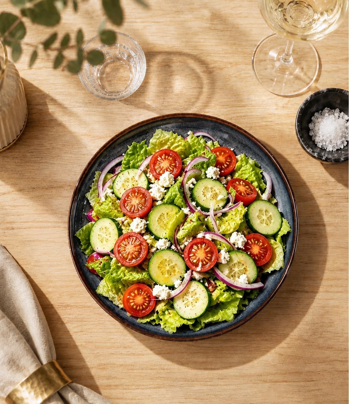 theterra 8.5" Ceramic Pasta Bowls Set of 4, Salad Bowls image 4