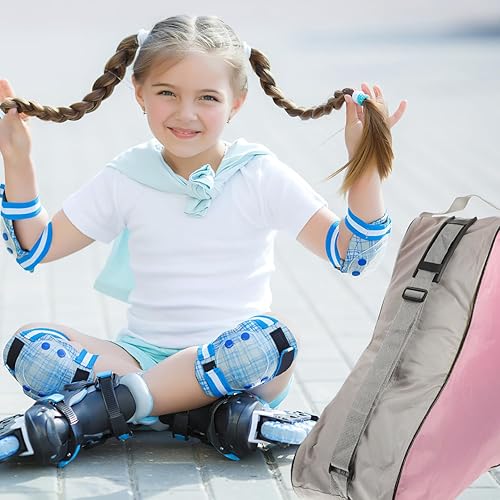 Miniatura 3 de Bolsa de patinaje sobre hielo, bolsa triangular para patinaje sobre hielo, correa de hombro ajustable para patines en línea para mujeres y niñas