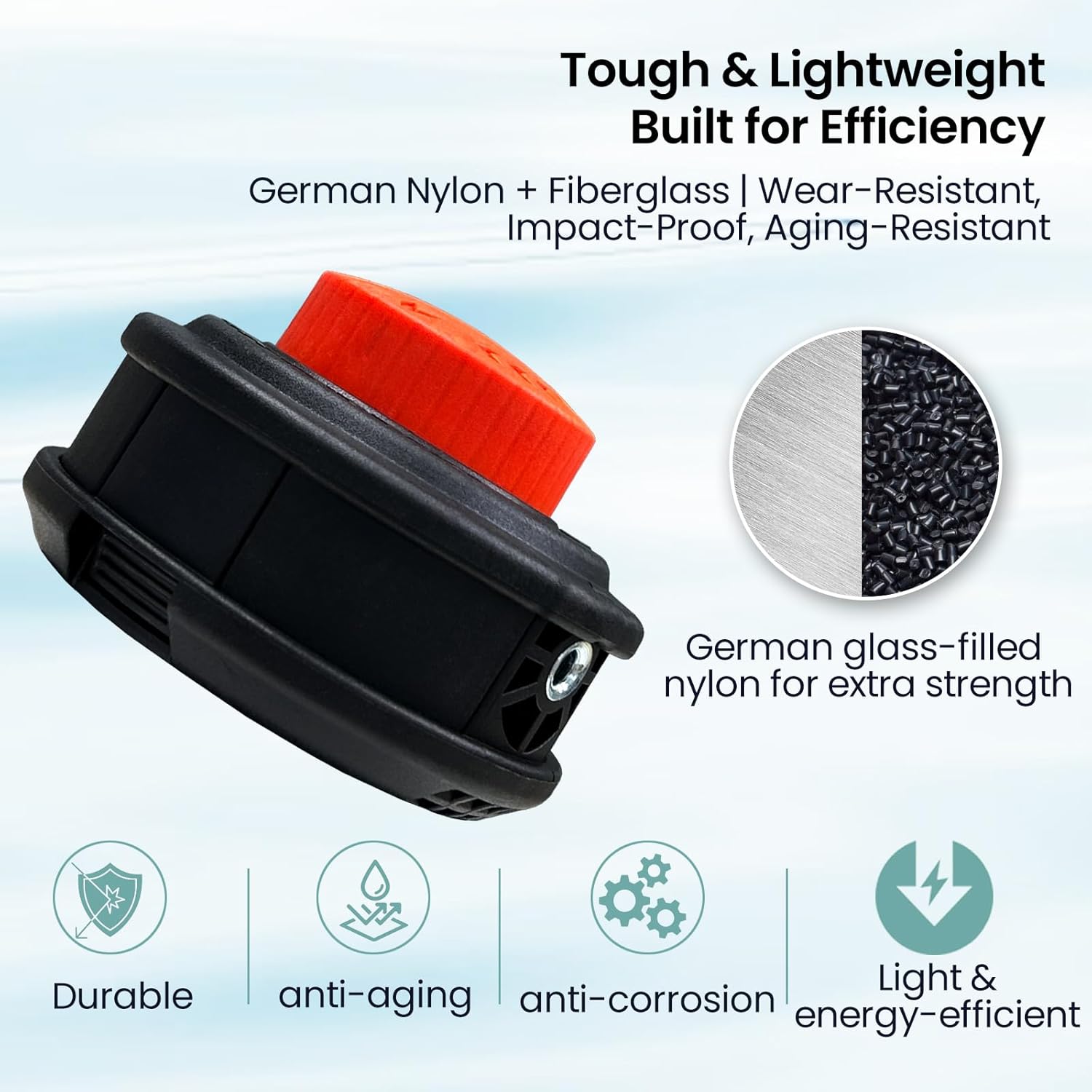 Universal Weed Eater Head, Speed Feed Trimmer Head String Trimmer Head Weed Wacker Head Replacement for Echo, Ego, Dewalt, Stihl, Husqvarna Trimmer Weed Eater, with 14FT/0.095 Trimmer Line