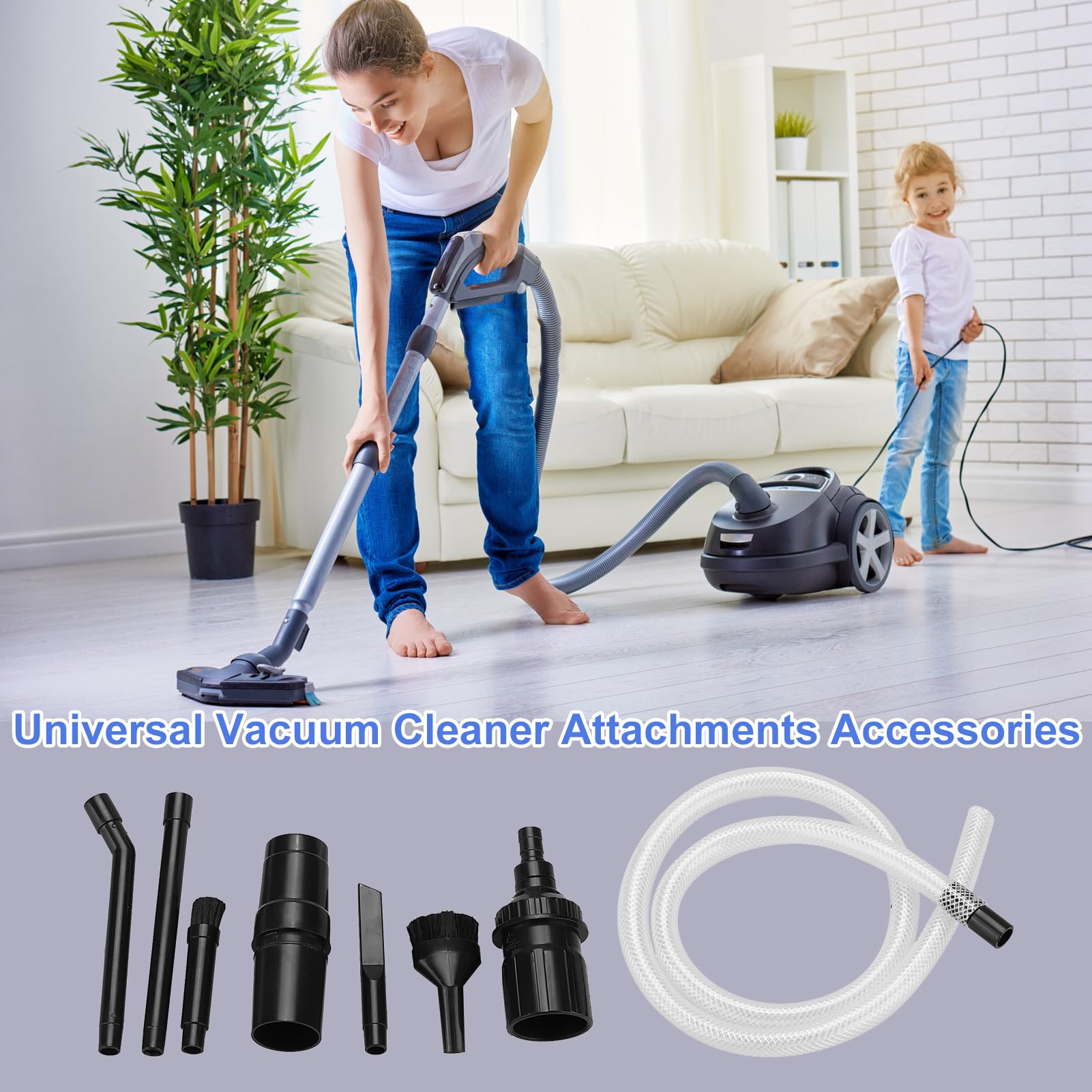 Kit Pulizia Auto 9 Pezzi – Accessori Per Aspirapolvere Universale, Per Interni Auto E Computer