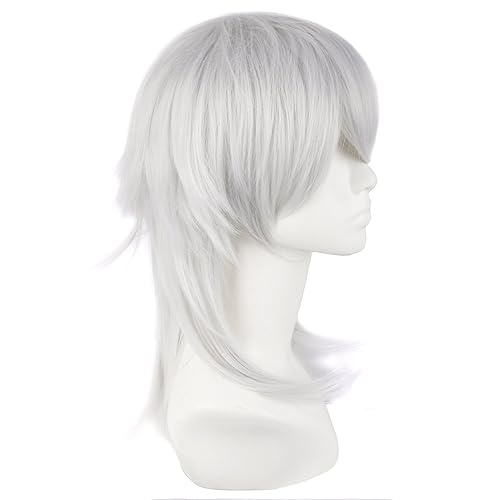 Miniatura 2 de MapofBeauty - Peluca para cosplay, plateado (Silver#1)