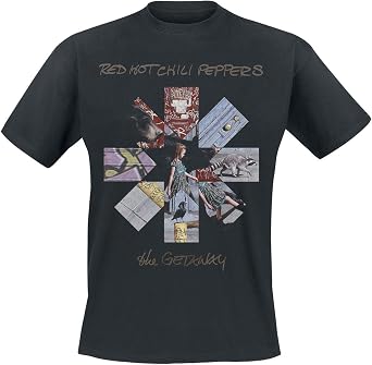Red Hot Chili Peppers Mens Getaway Album Asterisk Slim Fit T-Shirt
